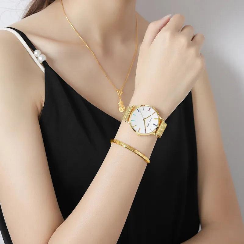 Montre femme + bracelet Lux offert