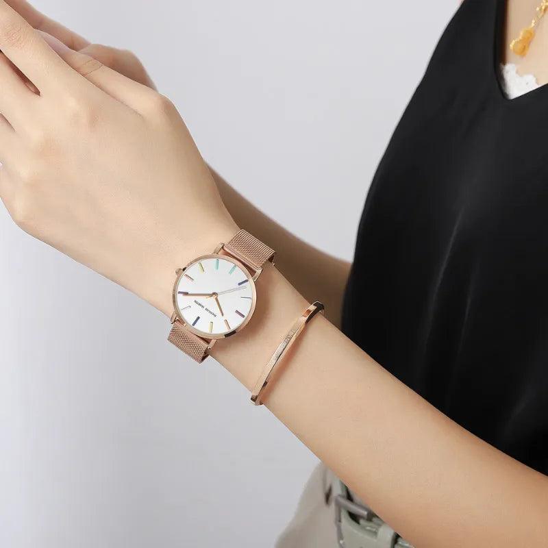 Montre femme + bracelet Lux offert