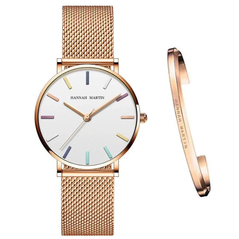 Montre femme + bracelet Lux offert